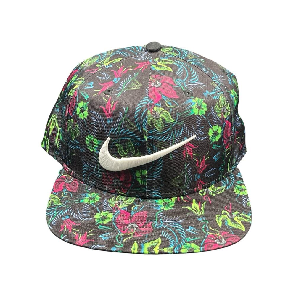 Nike Golf Floral AOP Snapback Hat – All Over Print – Adjustable Trucker – Rare